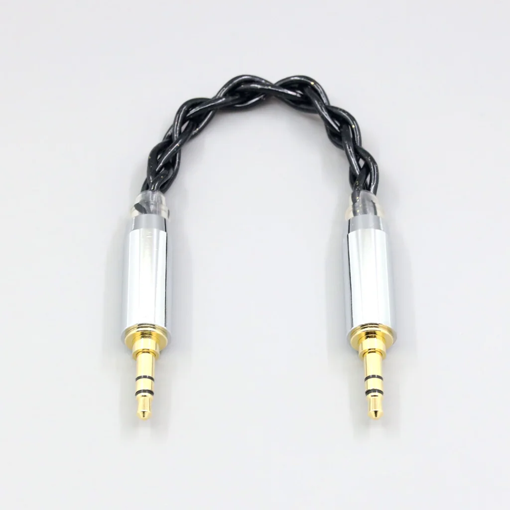 3.5mm Male To 3.5mm Male 99% Pure Silver Palladium Graphene Floating Gold 140 cores litz 7N OCC Headphone Earphone Cable