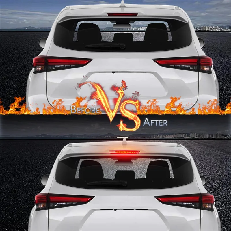 مركز خلفي ارتفاع جبل 3Rd ضوء الفرامل LED مصباح مكبح ثالث أضواء خلفية لتويوتا هايلاندر 2022-2025 اكسسوارات