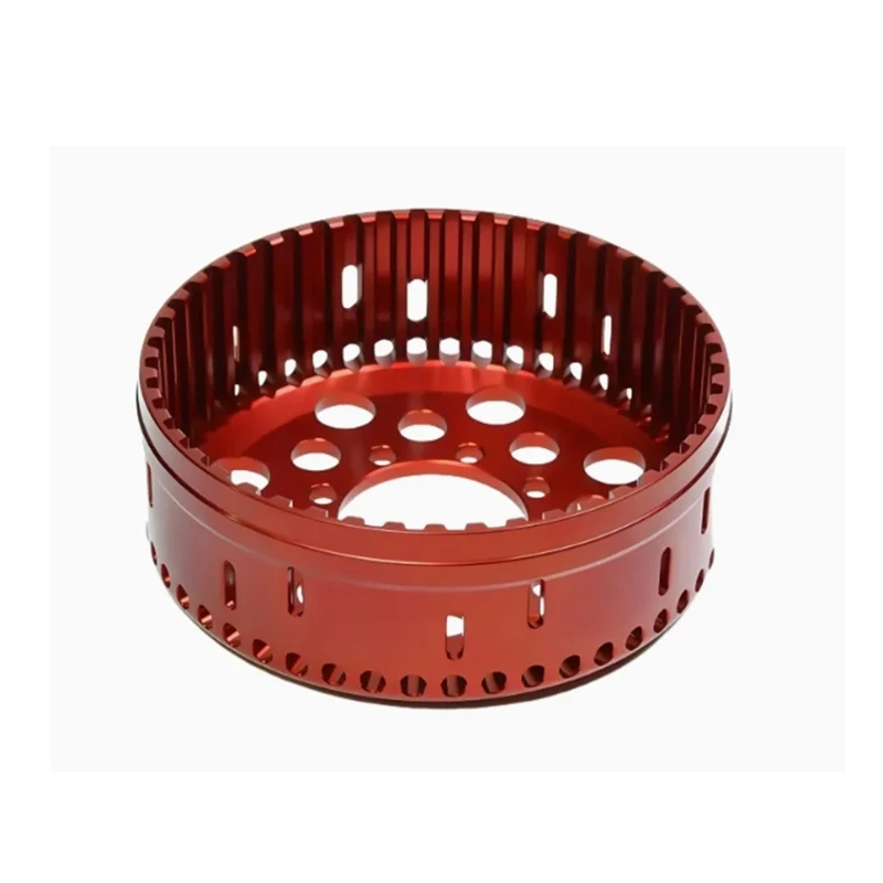 

Customized Billet Aluminum Dry Clutch Outer Basket CNC Machining Motorcycle Parts