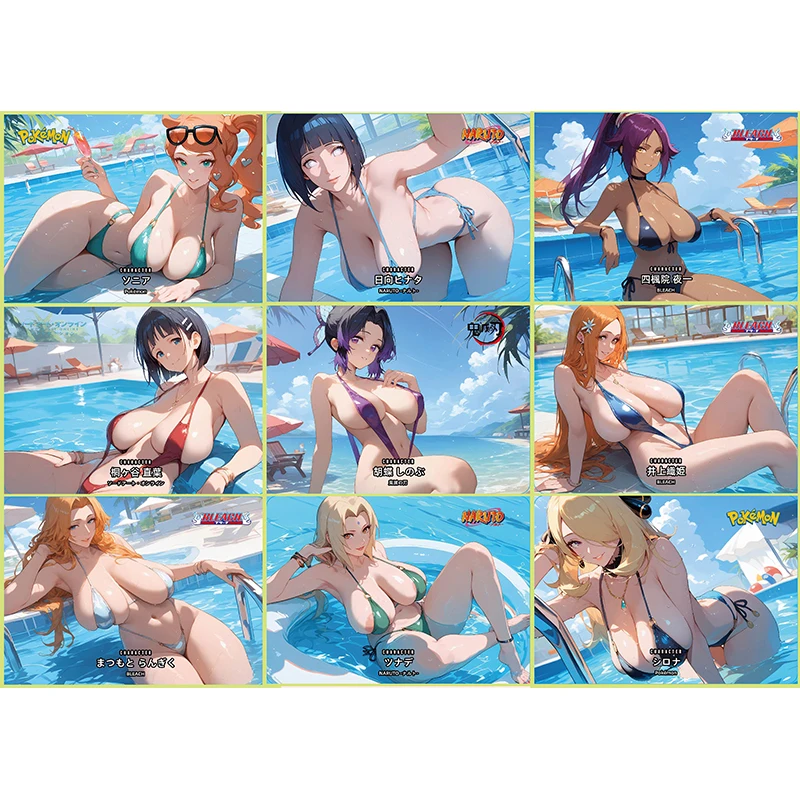 Verzamelkaarten Jongens Spelletjes Speelgoed Tafelspellen Verjaardagscadeautjes DIY Anime Boa Hancock Nami Mizuno Ami Premium Flash Card 36PC