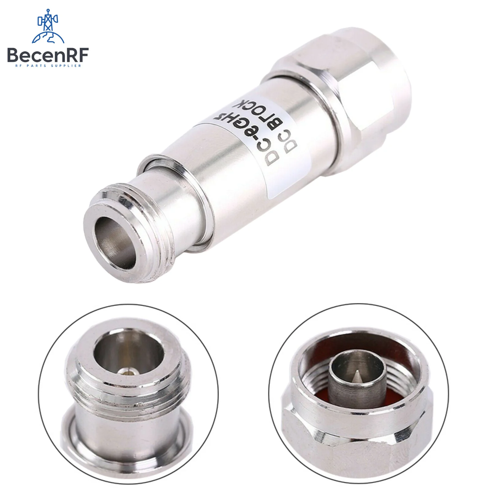 N Male to N Female 50ohm DC-6GHz 50V RF DC Blocks