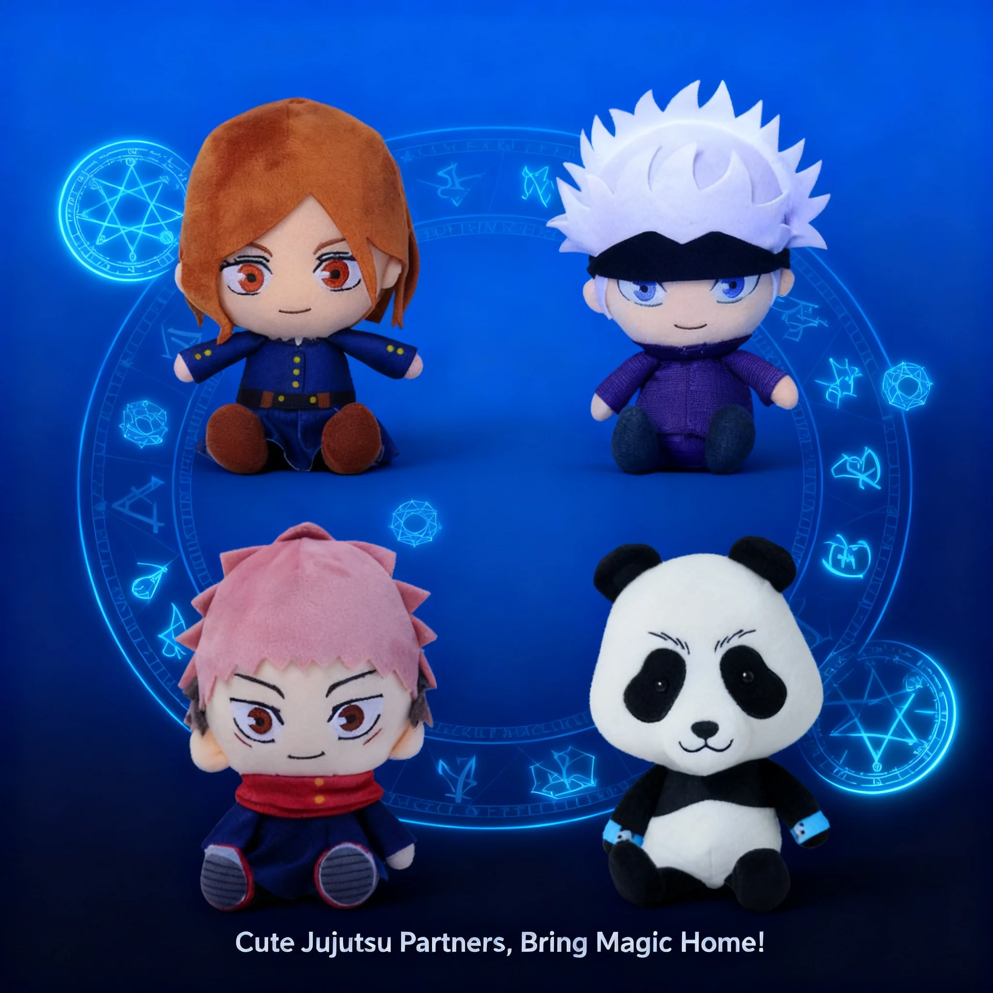 

Jujutsu Kaisen Gojo Satoru Itadori Nobara Panda Plush Doll Hanging Toy Soft Stuffed Dolls Bags Charms Gifts