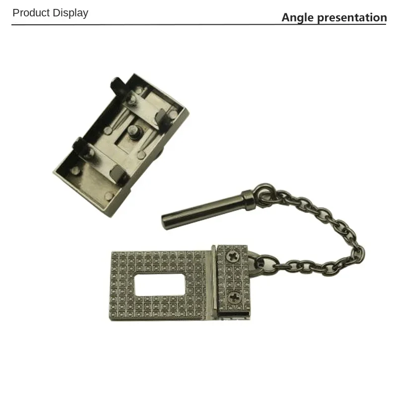 Alta Qualidade Alloy Bag Mortise Lock, Retângulo Fecho Interruptor, Fecho Sacos, Torção Turn Lock Insert, Hardware Acessórios, Bolsa