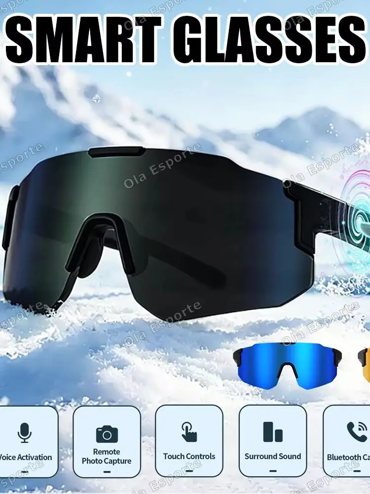 AliExpress Ola Esporte Newest audio Outdoor Smart Glasses Wireless Bluetooth Call Music Cycling Sports Headphone UV Protection Sunglasses for Men Women