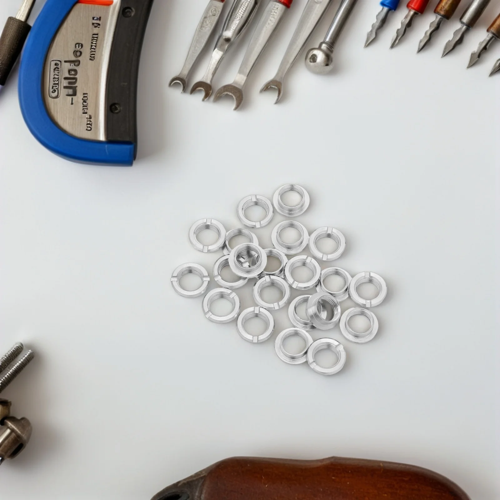 

20Sets Quartz Clock Repair Nuts Metal Round Head Fasteners High Precision Replacement Clock Movement Accessories