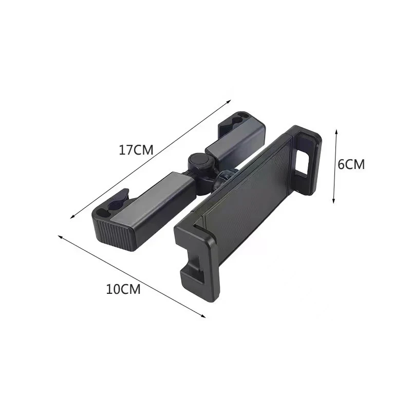 Car Headrest Back Seat Tablet Holder Stretchable Phone Stand Rear Pillow Adjustment Bracket for 4.7-12.9 Inch Pad PC