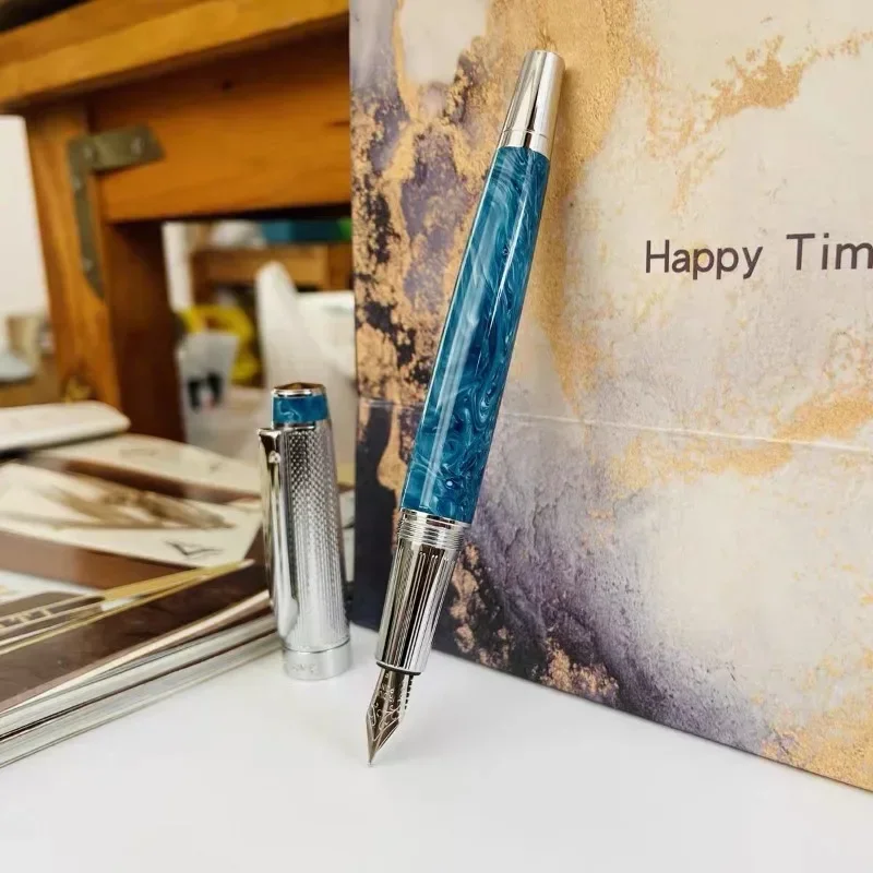 جميل Benovel قلم حبر معدن إيريديوم الذهب اليد مصقول F 0.5 مللي متر بنك الاستثمار القومي قلم الخط Mb اللوازم المكتبية الفاخرة أقلام الكتابة