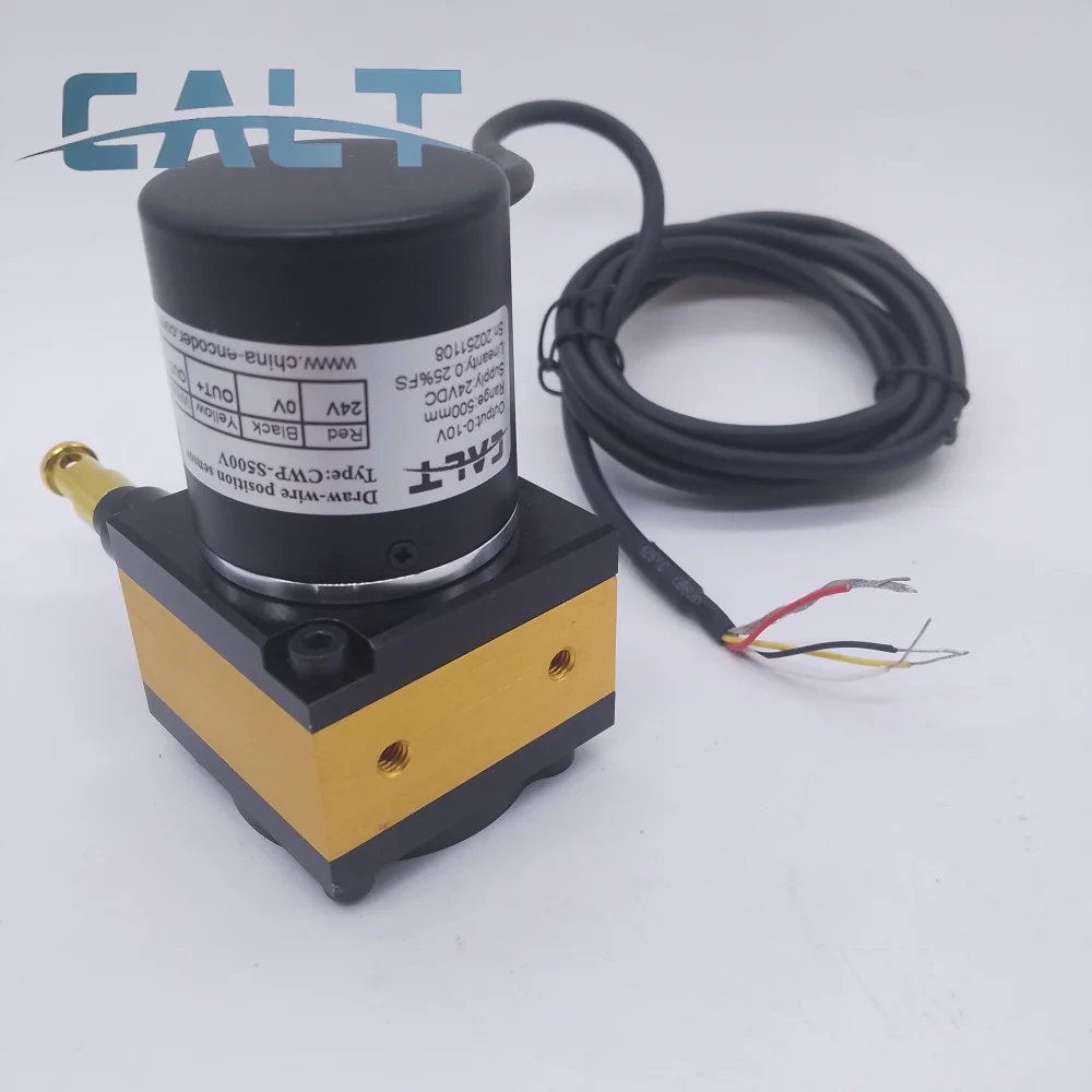 

CALT Good Quality 500mm Range 24v Draw Wire Transducer Position Sensor CWP-S500