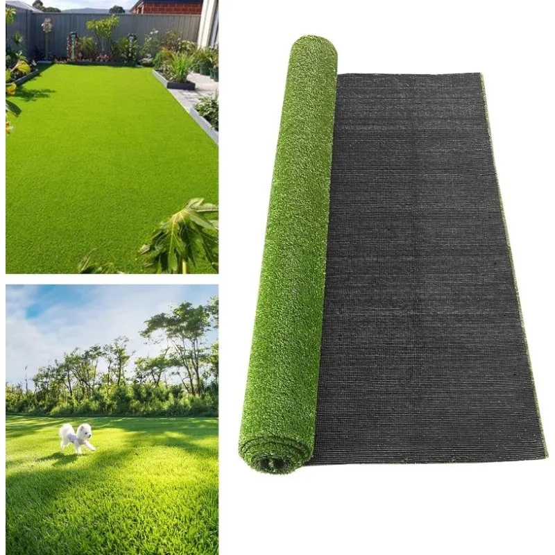 Imagem -04 - Tapete de Pet de Grama Artificial Turf Runner Rug Grama Sintética Pátio Exterior Jardim Gramado Varanda Cão Paisagem 0.5 Pile Height