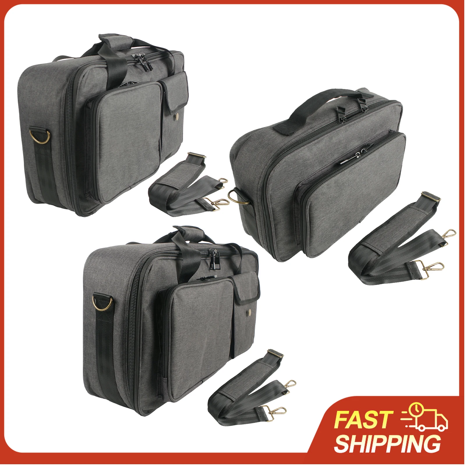 Waterproof Pedal Board Bag 10mm Padding Shockproof Adjustable Strap Portable Case for Guitar Effects Processors Storage Travel