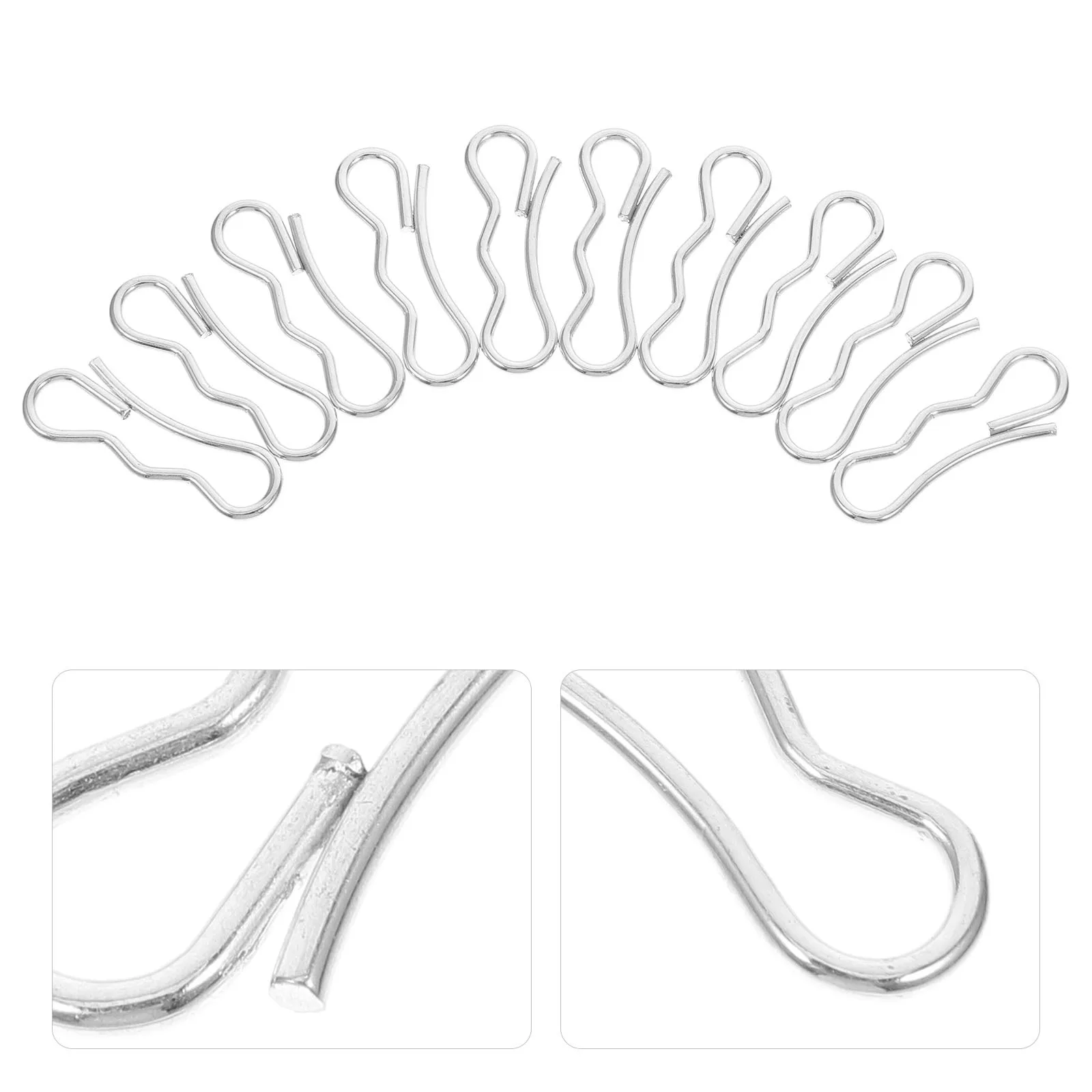 

10pcs Iron Cotter Pins For Snow Blower Chute Control Impeller Kit Universal Shear Pin Replacement Lawn Mower Snow Removal