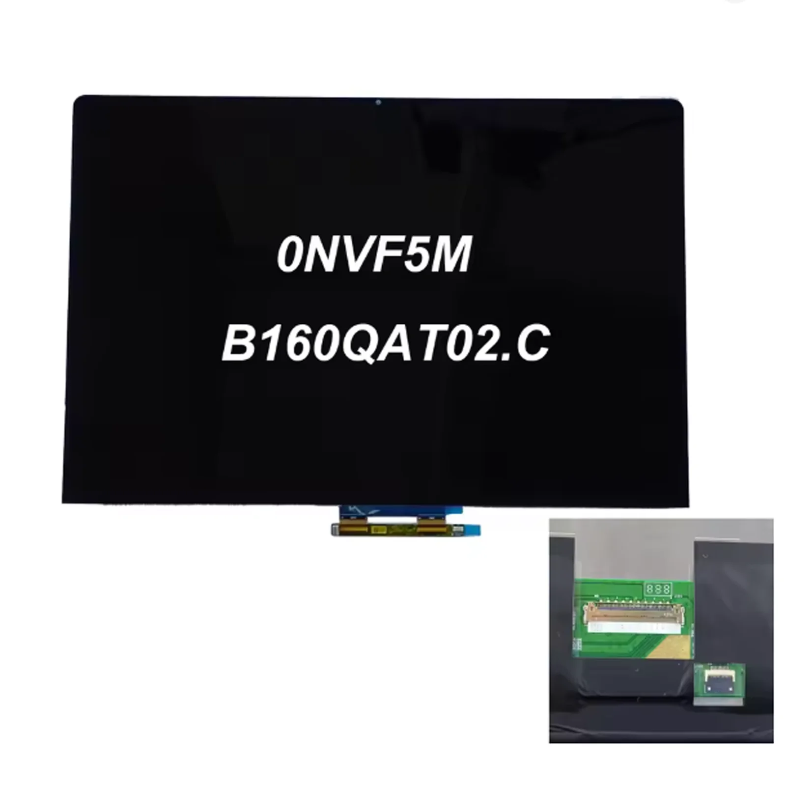

NVF5M 0NVF5M for Dell Inspiron 7640 2-in-1 16" 2.5K Laptop Touch Screen LCD Screen Display Panel 2560 X 1600 40 Pins