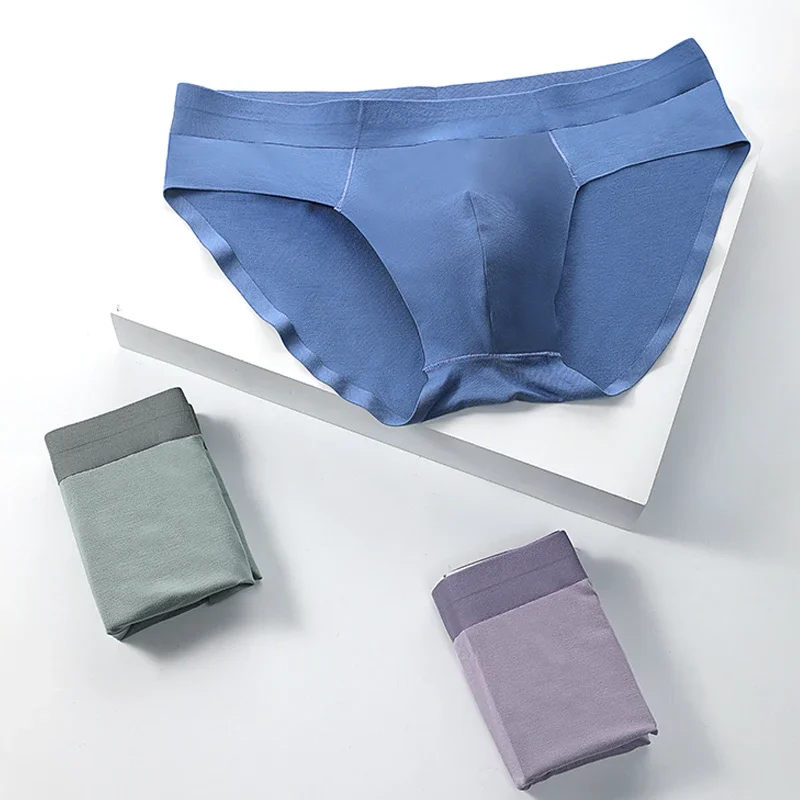 

Мужское нижнее белье, мужские бесшовные шорты из модала, тонкие сексуальные летние тонкие треугольные шорты, удобные и дышащие