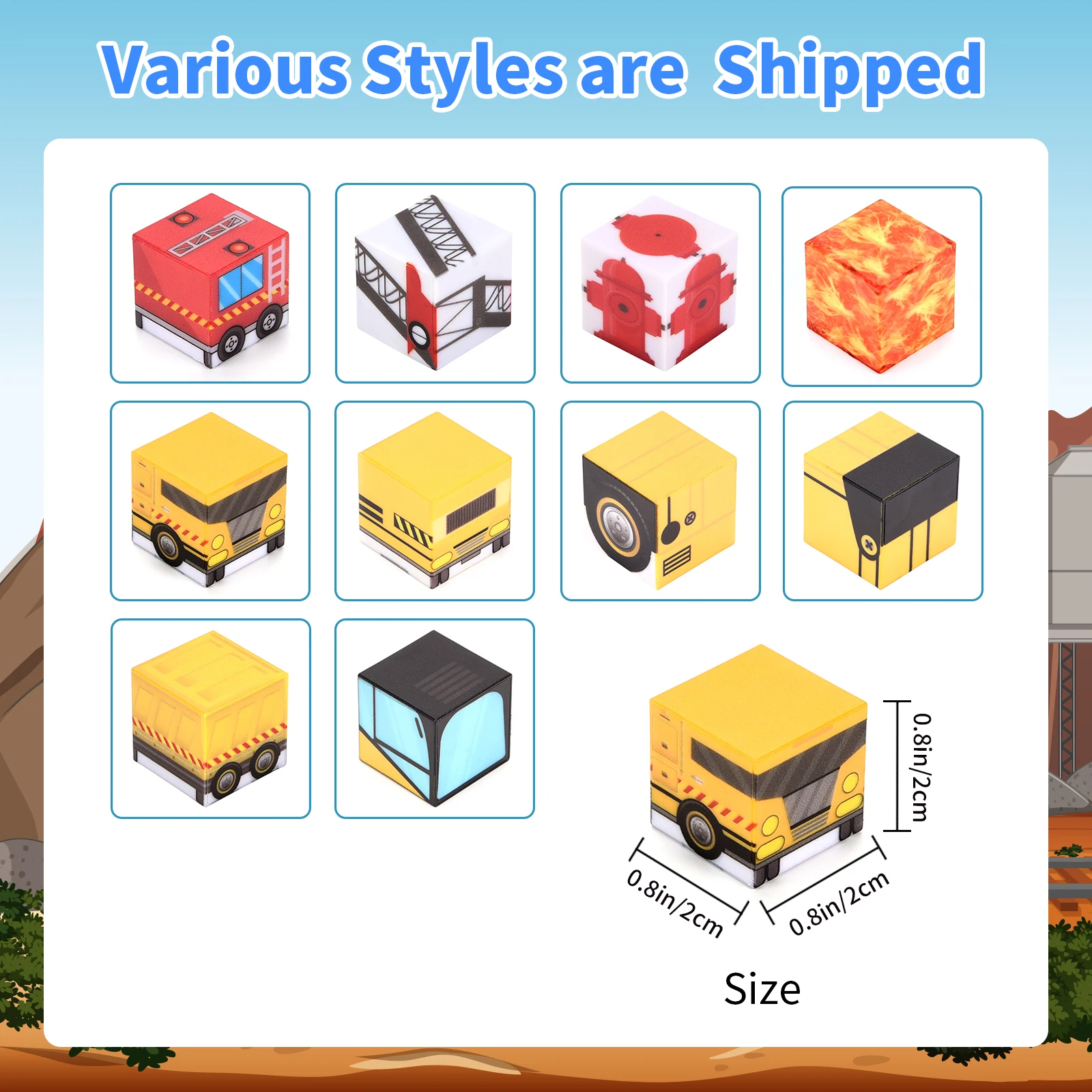 Juguetes de bloques de construcción magnéticos, juguetes educativos de aprendizaje, varios colores para elegir, regalar a los niños una sorpresa