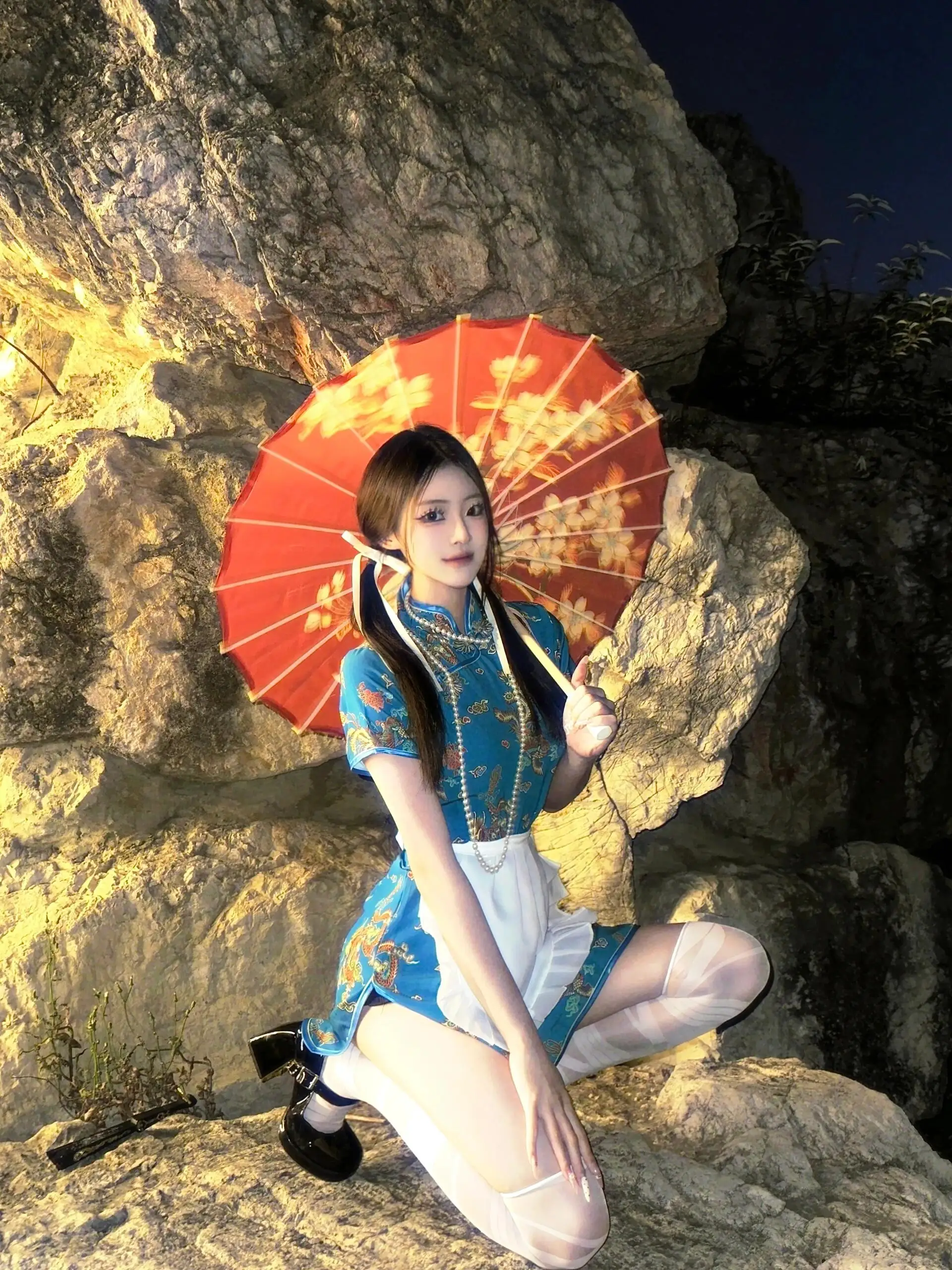 Chinois Dr loween Cisas Cosplay orm doux fille femme de chambre orm ort Sve usage quotidien autre matériel