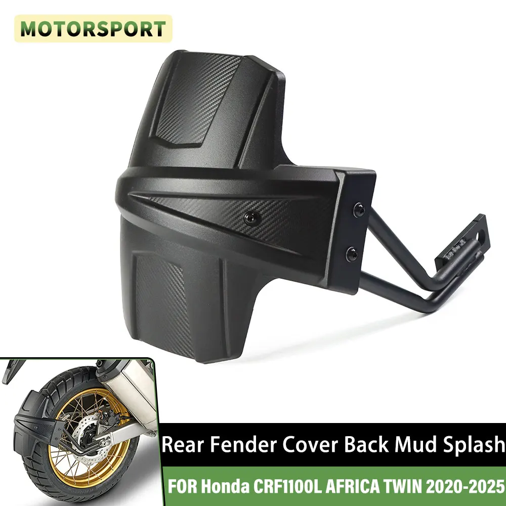 Guardabarros trasero para motocicleta, Protector contra salpicaduras de barro trasero para Honda Africa Twin CRF1100L ADVENTURE SPORTS 2020-2025