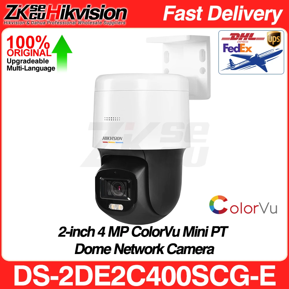 camera ip hikvision ao ar livre mini pt cctv de rede original colorvu audio bidirecional slot sd ip66 hke2c400scg e 4mp f10 01