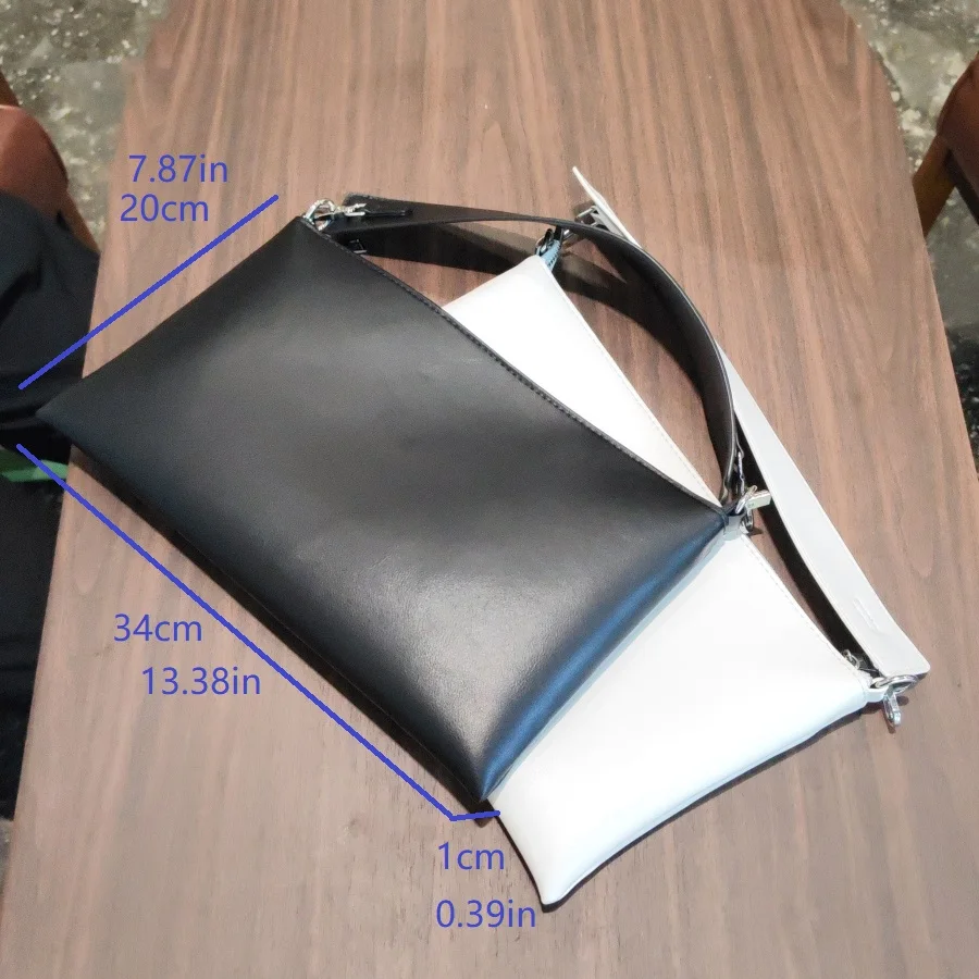Designer Fashion Women Shoulder Bag PU Leather Handle Handbags Wide Strap Crossbody Bags for Ladies Envelope Clutch for Shopping