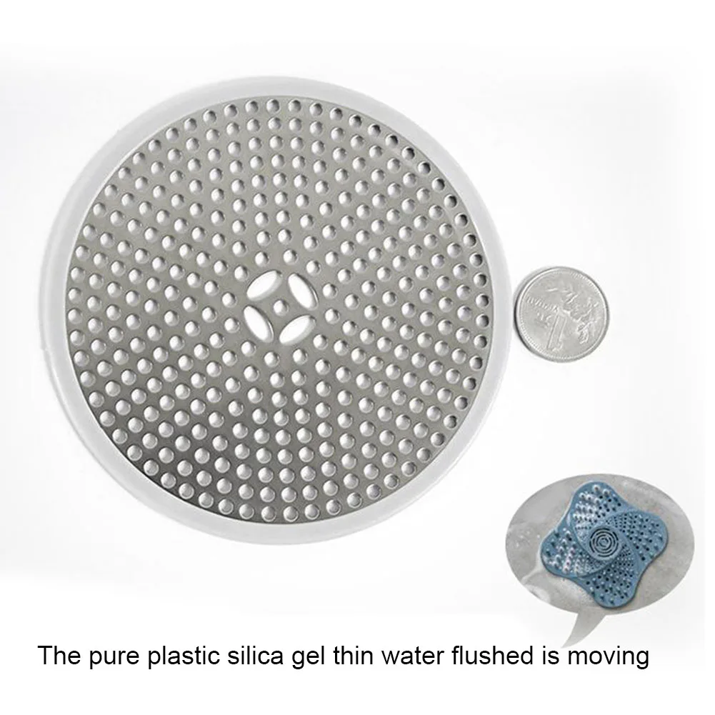 

Shower Drain Cover Filter Mesh 11.8cm Drain Filter Filter Mesh Silver Tub Hair Catcher Bathroom Bathroom Drain