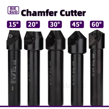 Chamfer cutter countersink Bar indexable chamfer milling cutter tool holder 30 45 60 degree TC AP C20-20 C16-16 spot drilling