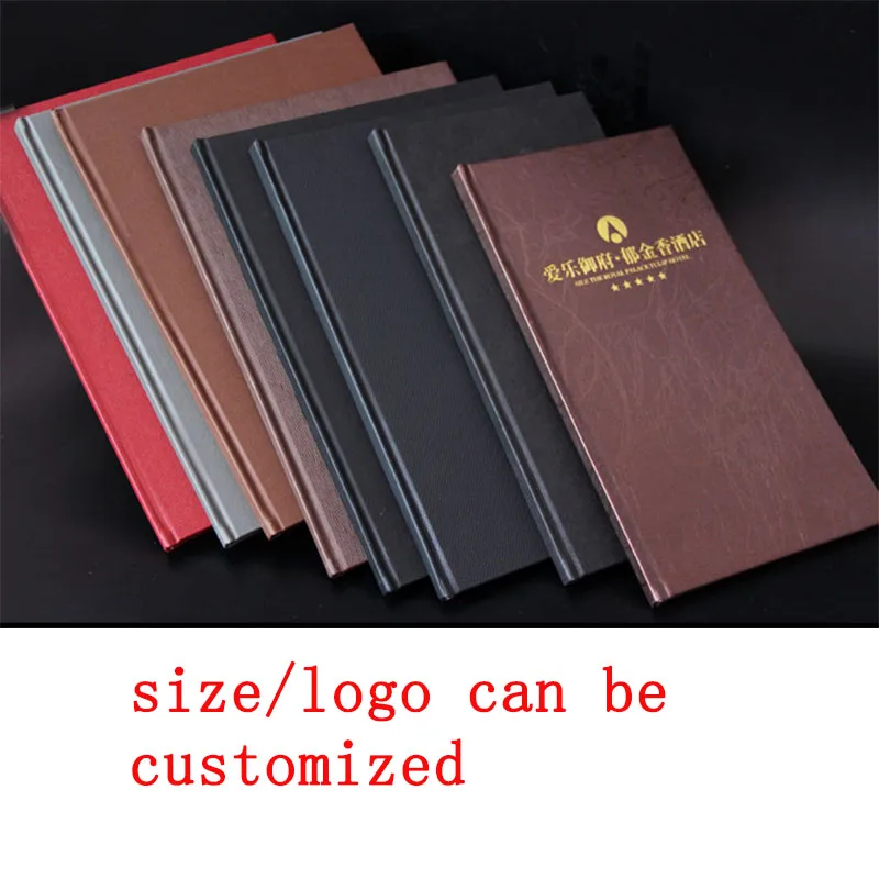 10PCS Lots A4 A5 PU Leather Cover For Menu Price List