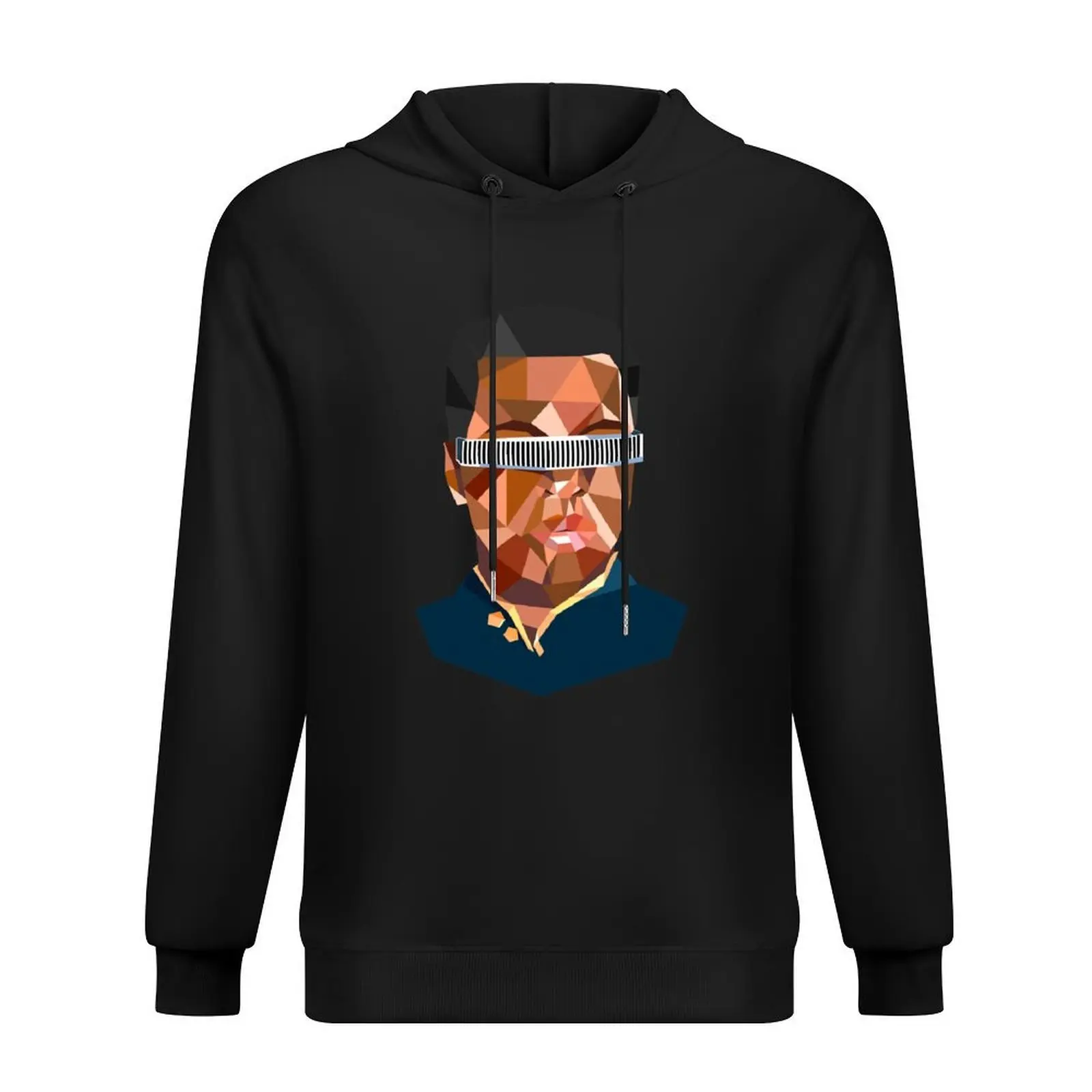 

Star Trek Next Generation Geordi La Forge Portrait Hoodie men's clothing men's sweat-shirt men clothes men wear hoodie for men