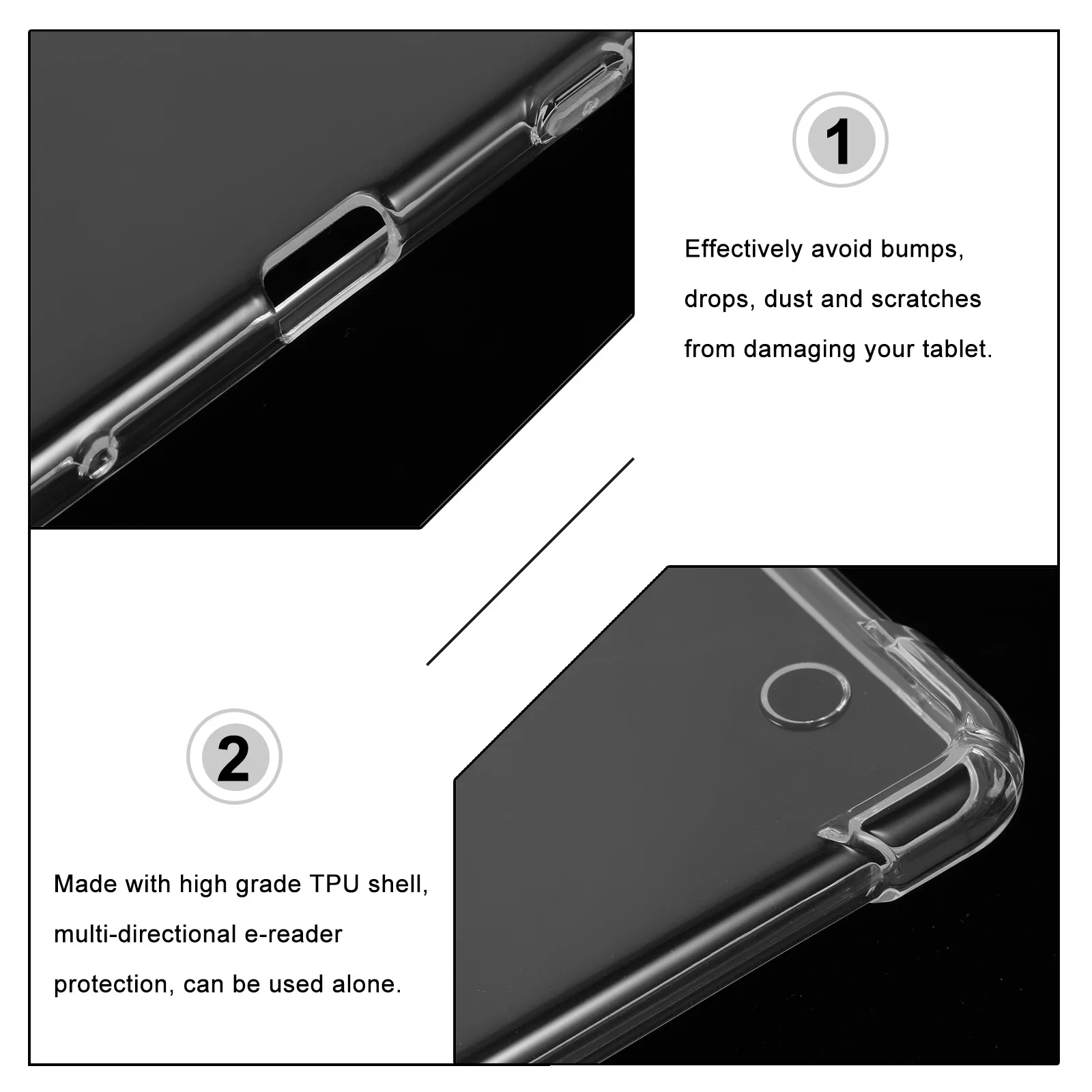 

Чехол для чтения электронных книг, совместимый с писцей 10,2, твердый защитный чехол из ТПУ, держатель для ручек, противоударный защитный чехол для чтения