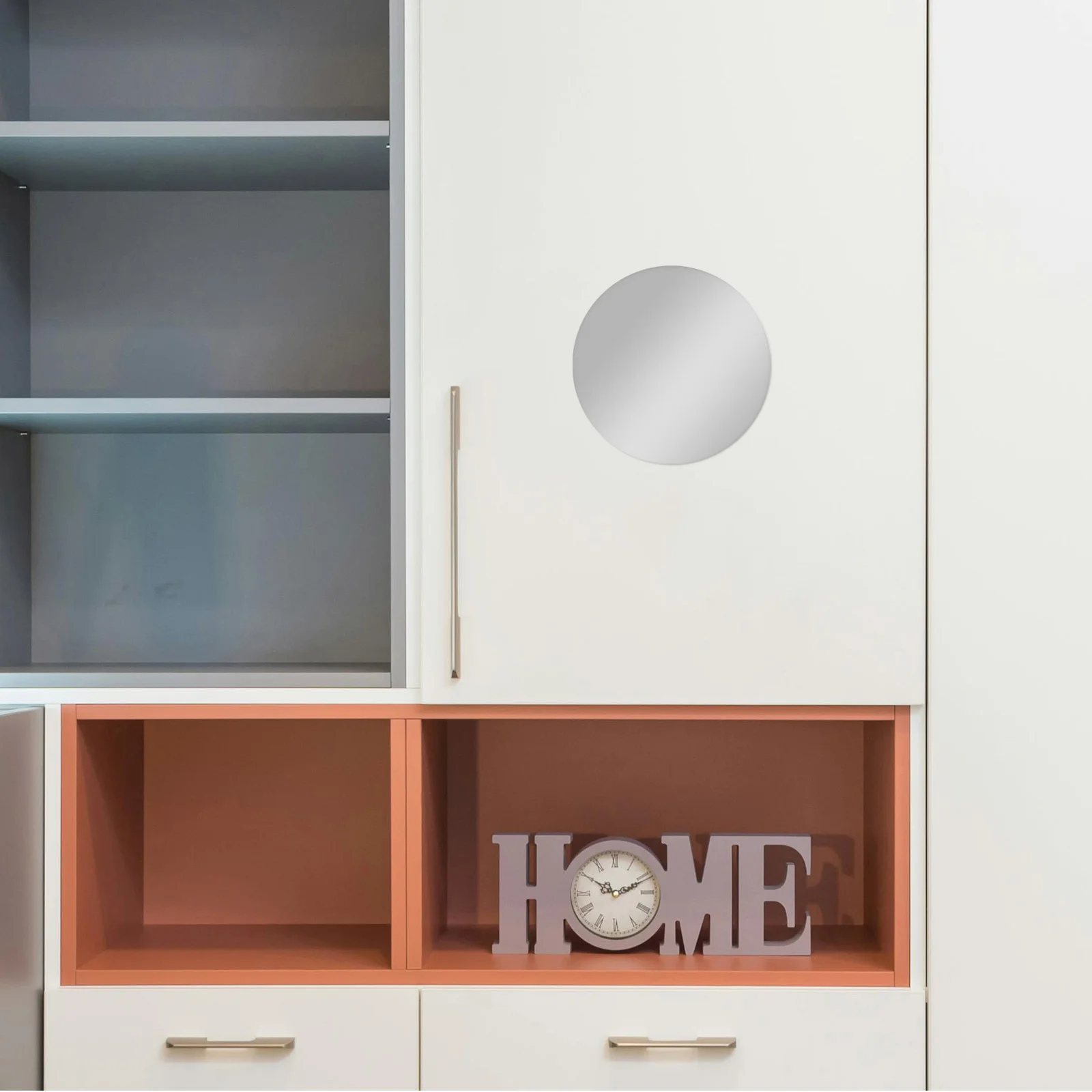 

Small Acrylic Mirror for Locker Magnetic School Gym Wall Decorative Bathroom Vanity Touch-Up Storage Organization Solution