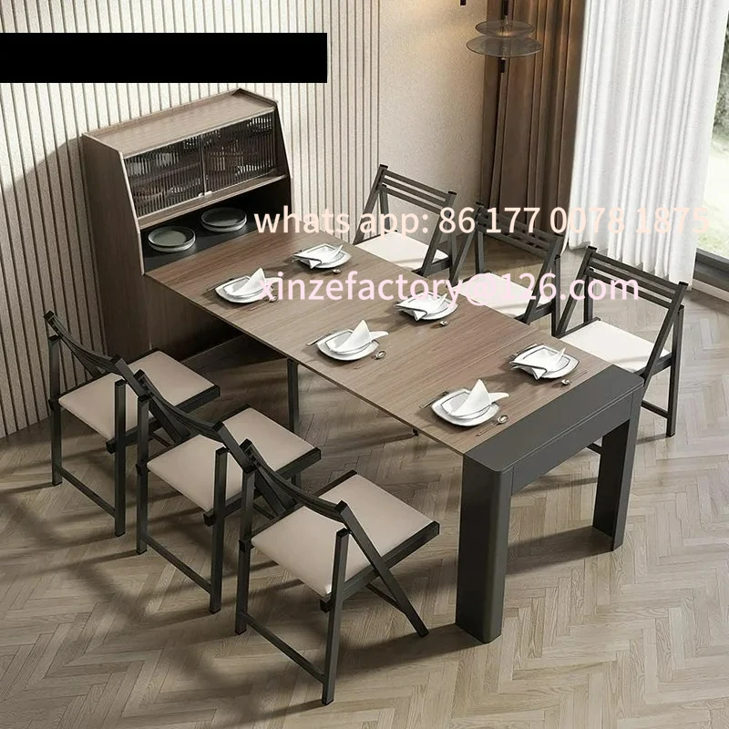 Tavolo da pranzo multifunzionale personalizzabile Tavolo da pranzo espandibile Tavolo da pranzo rettangolare salvaspazio
