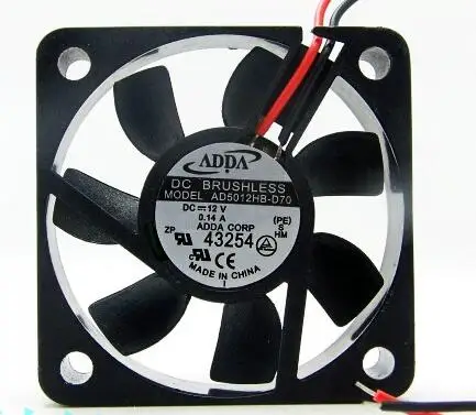 새로운 오리지널 AD5012HB-D70 12V 0.14A 5015 50x50x15mm 냉각 팬 라디에이터