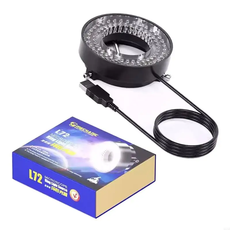 462B Energy Efficient 144 72 64 LED Rings Light for Microscopes for Scientific Research and Industrial Inspection