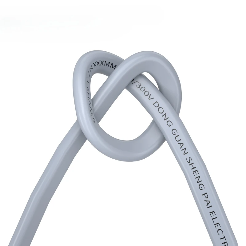 

H05VVH2-F control cable VDE certified 2-core flat wire power cord European standard PVC insulation