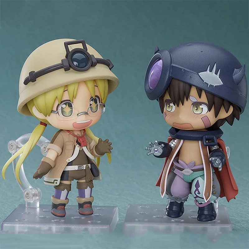 10cm Cute 1053# Made in Abyss Reg 1054# Made in Abyss Riko Action Figures Q Version Anime PVC Collection Model Toys Doll Gifts