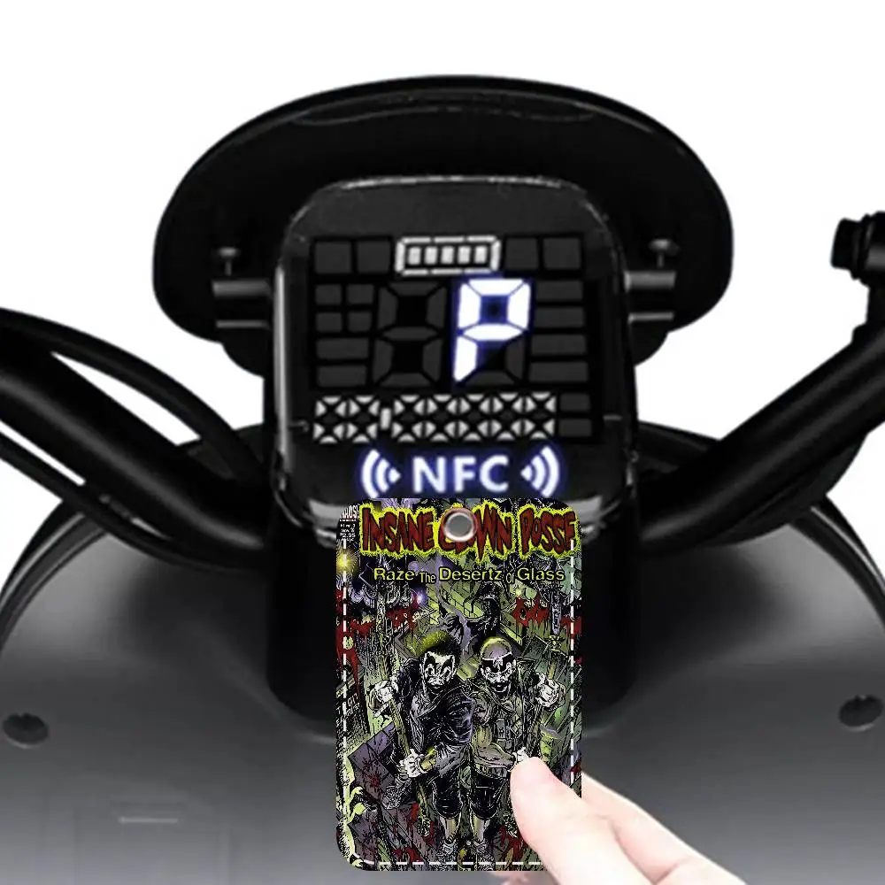 I-Insane مهرج Posse حامل بطاقة طباعة شخصية مناسبة لحامل الفتيات حافظة بطاقات الباب النساء شارة حامل المفاتيح