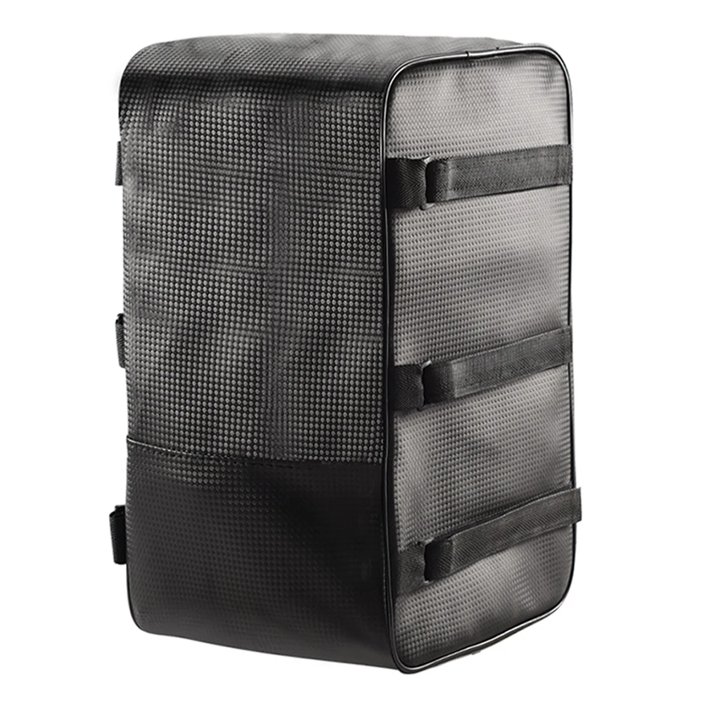 

15л грузовая сумка на заднее сиденье велосипеда со светоотражающими полосами и застежкой-молнией, задняя стойка для хранения велосипеда, багаж из искусственной кожи с несколькими карманами для путешествий на открытом воздухе