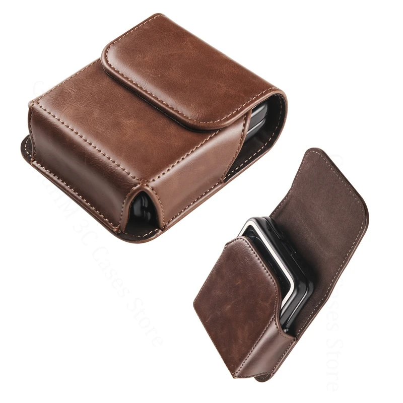 Case For Motorola Razr 60 Ultra 2025 Magnetic Flip Leather Phone Pouch Razr 60 Pro 50s 50 Ultra 4 gen 4 3 Belt Waist Holster Bag