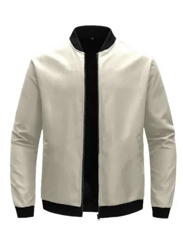 pring Autumn Casual Solid Fashion Slim Bomber Jacket Men Overcoat New Arrival Baseball Jackets Men's Jacket