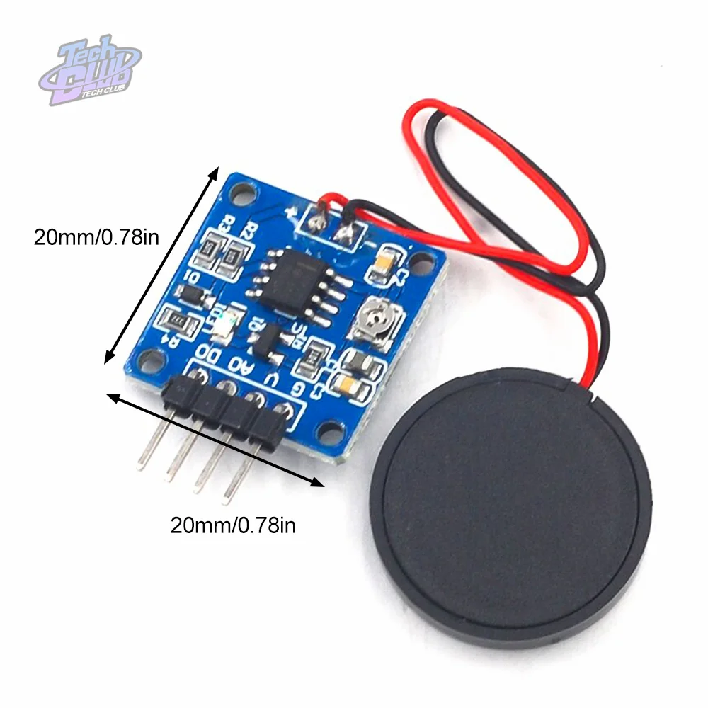 Piezoelectric Shock Tap Pressure Sensor Vibration Switch Module Piezoelectric Sheet Percussion for Electronic Component Kit