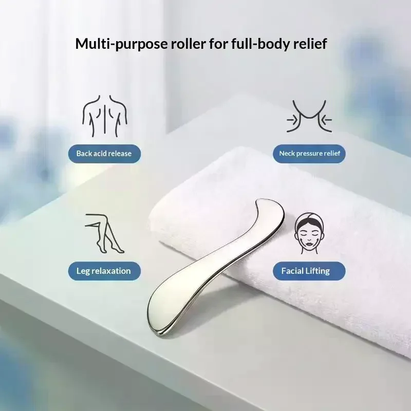 Stainless Steel Gua Sha Tool Muscle Fascia Scraper Skin Scraping Massage Tool For Shoulder Back Arm Leg Care