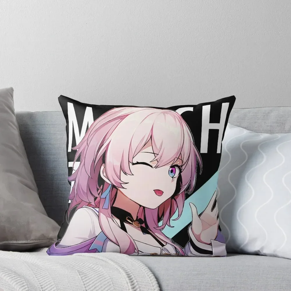 March7th honkai star rail Shirt Fan March 7th Star Rail T-shirt Honkai Sticker star rail Decal Throw Pillow