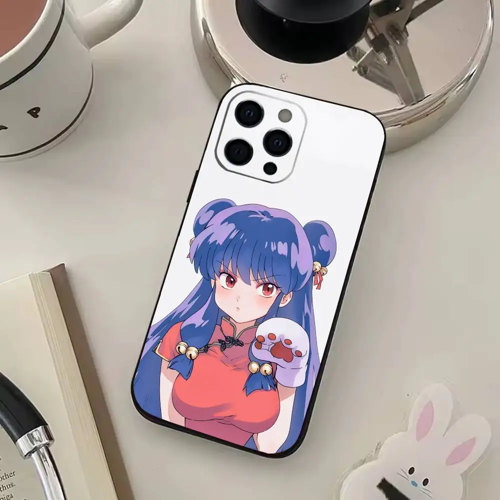 COOL R-Ran-ma 1 2 telefoonhoesje voor iPhone 17,16,15,14,13,12,11 Plus, Pro Max, XS, zachte zwarte hoes