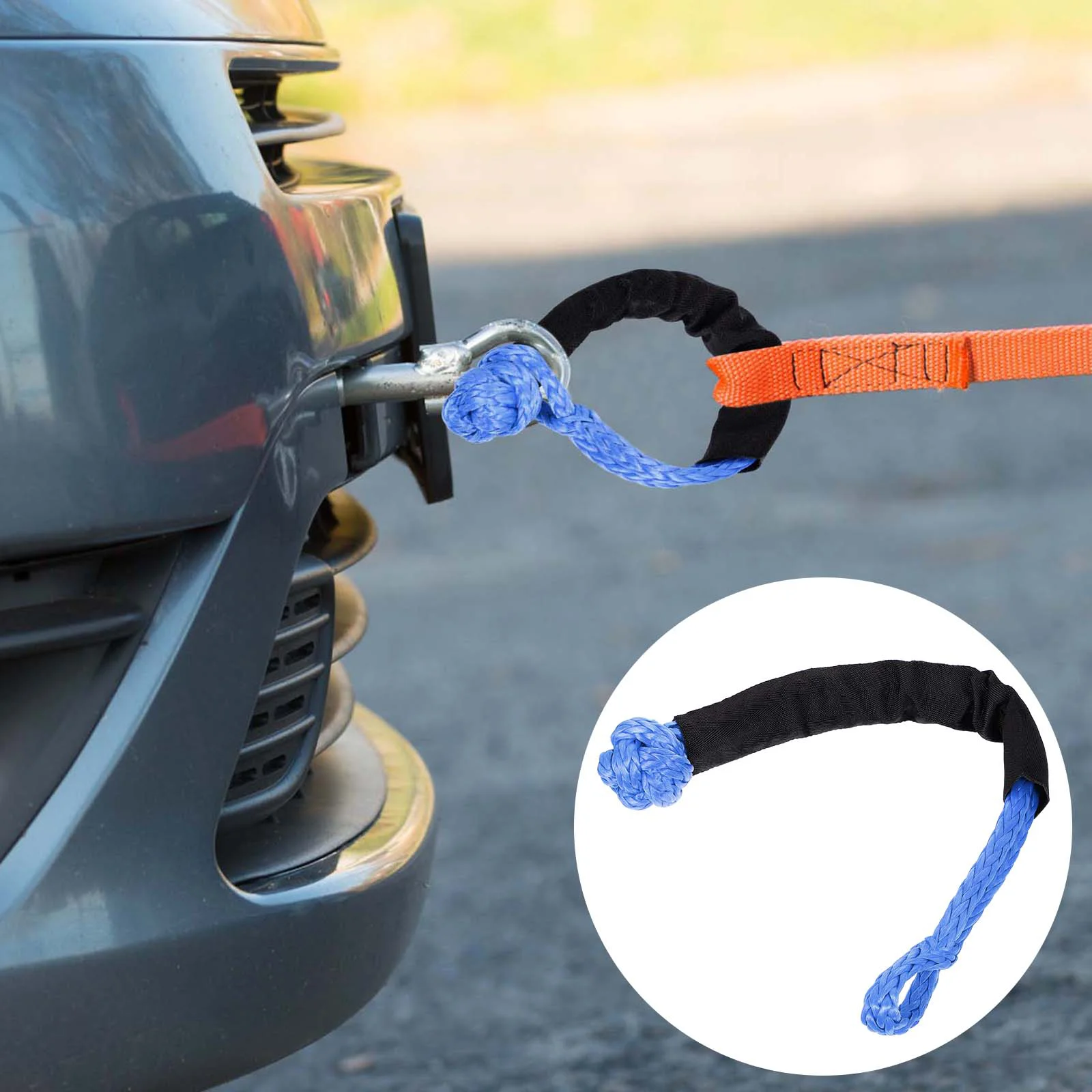 Pimple Rope Tow 4x4 Winch Car Shackle Shakl Recovery Portable Traction Connect Multifunctional Flexible Nylon Repair Tool