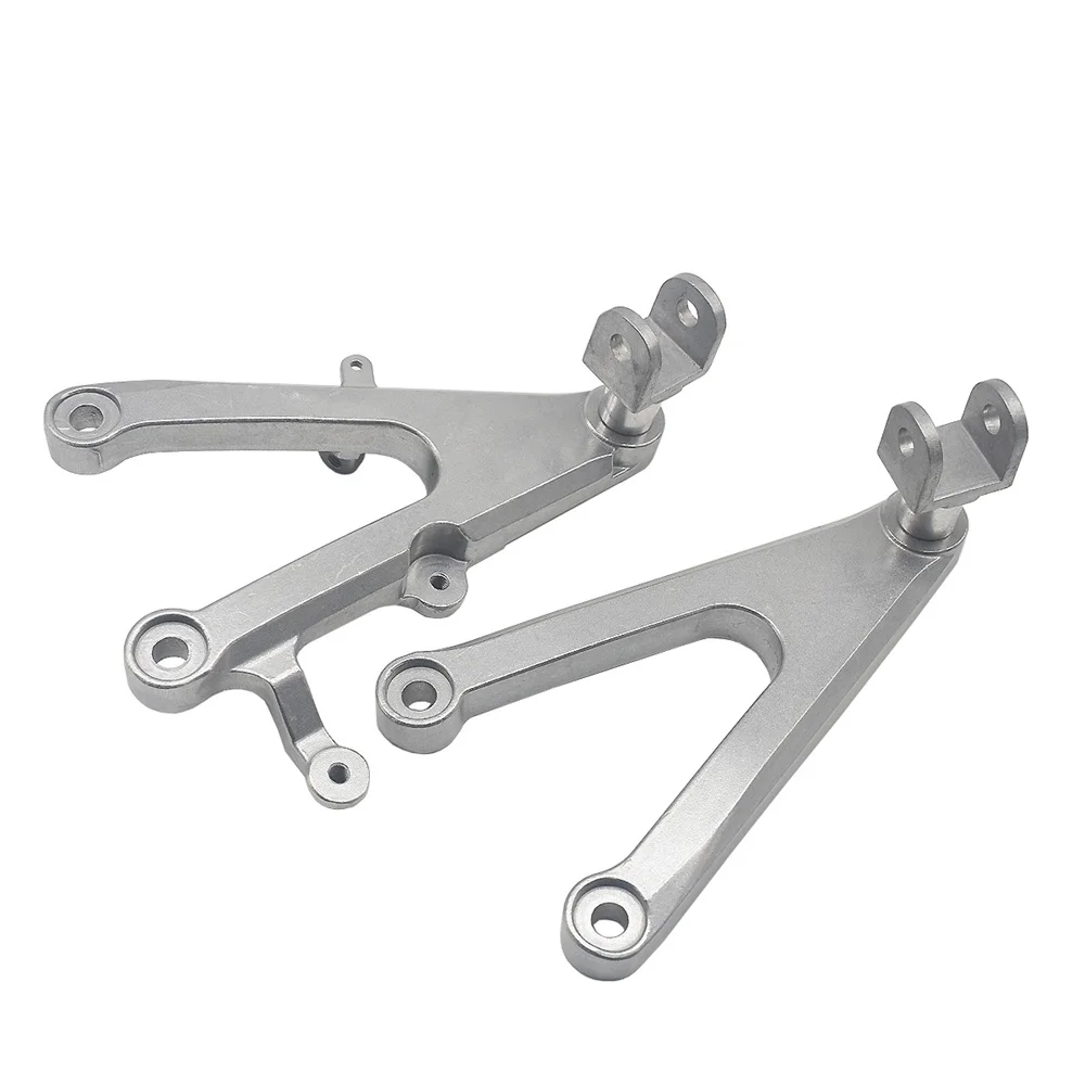 Motorcycle Rider Front Foot Pegs Footrest Set Brackets For Yamaha YZF R1 YZF-R1 2002 2003