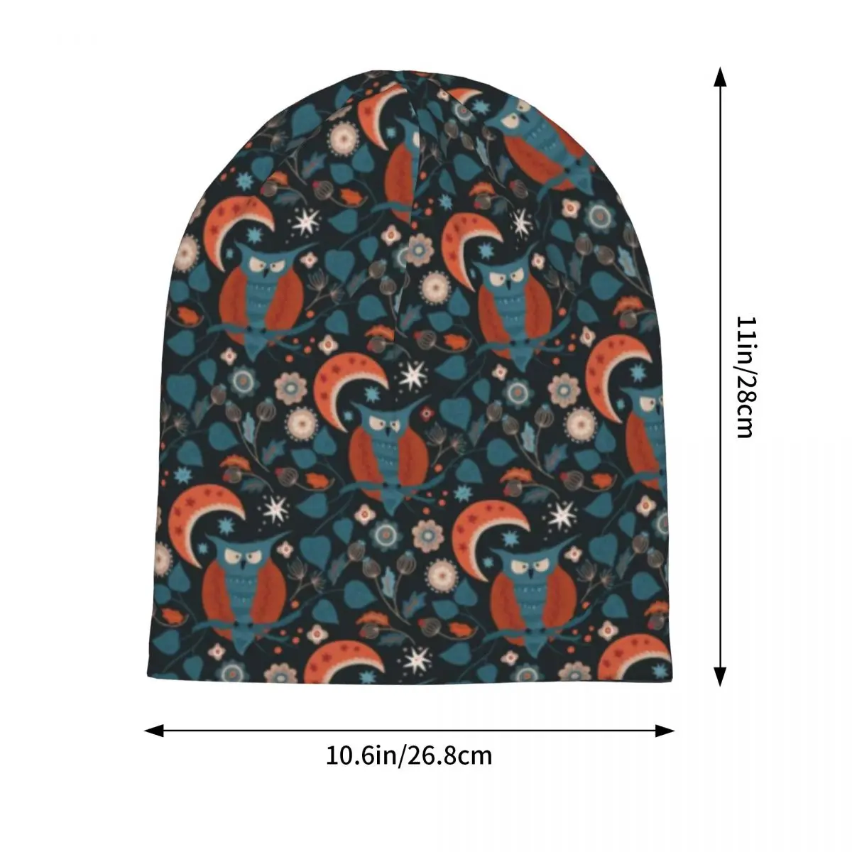 Nordic Owl Bonnet Hats Animal Print Beanie Hats Pattern Knit Hat Autumn Winter Retro Men Women Outdoor Elastic Caps