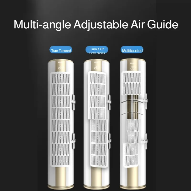 Vertical Air Conditioner Wind Shield Universal Adjustable Outlet Anti Direct Blow AC Baffle No Drill Honeycomb for Home Office image 4