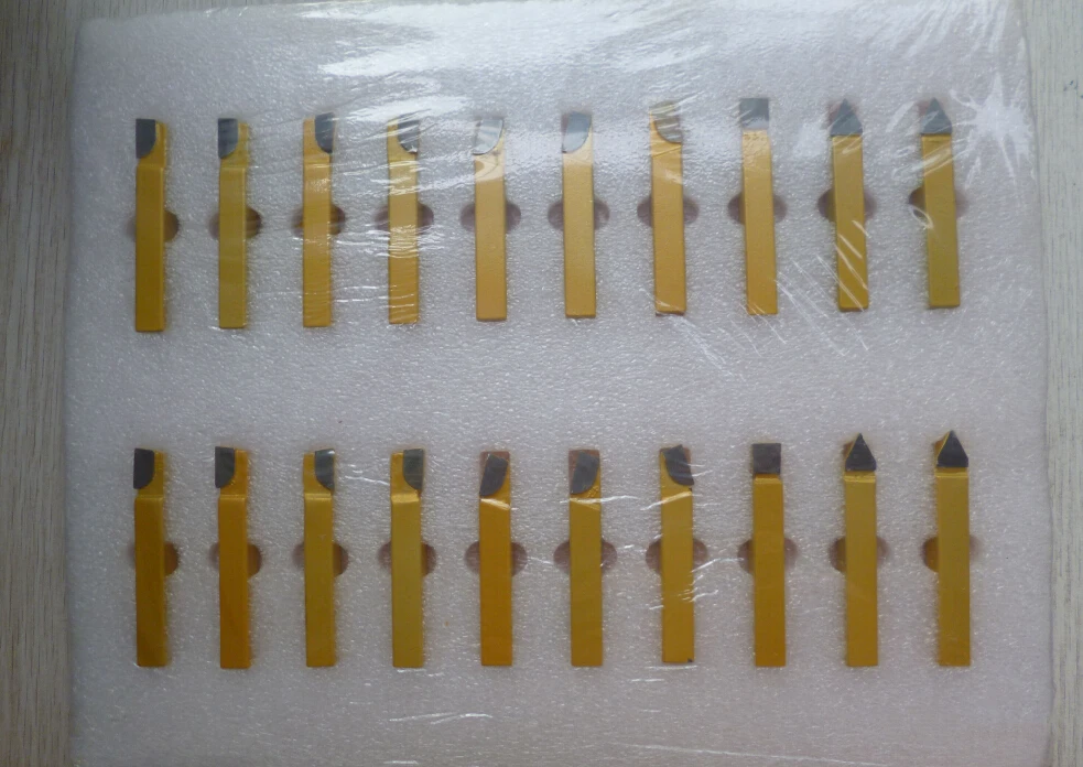 lathe carbide tipped tool 20 pcs bit set 1/4'' 3/8'' 1/2'' 5/8'' 3/4'' Carbide Tipped Tool