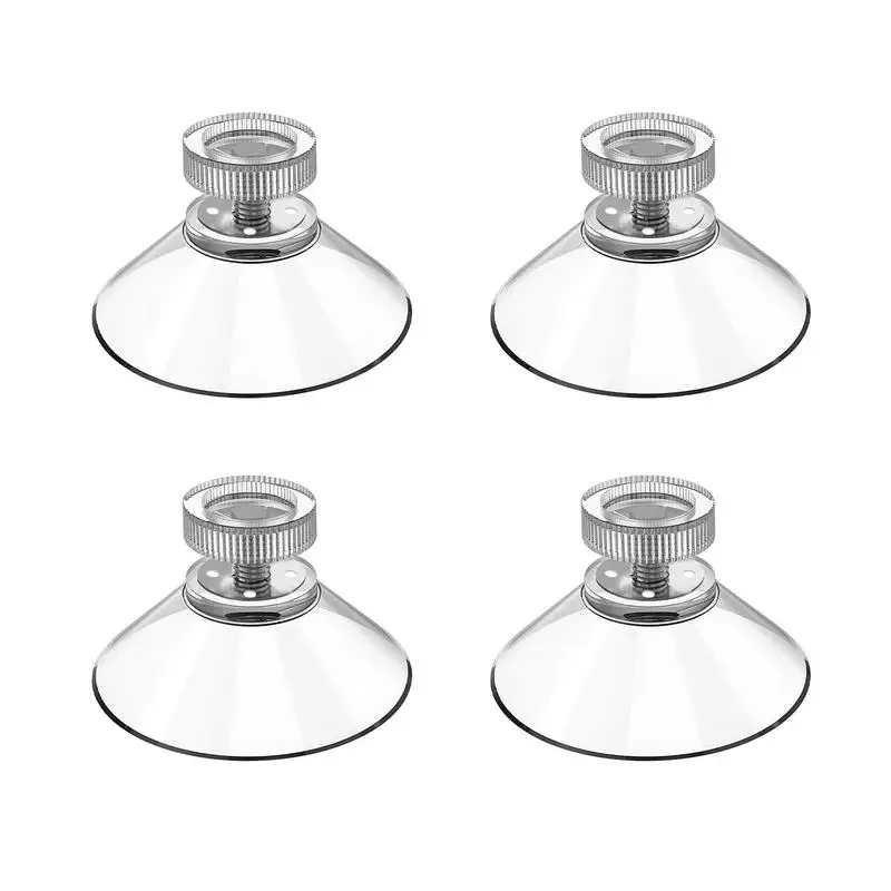 Fixture Suction Cup Kitchen Wall-mounted Furniture M4 Thread With Knurled Nut 40mm Suction Cup 4/10PC Storage Suction Cup