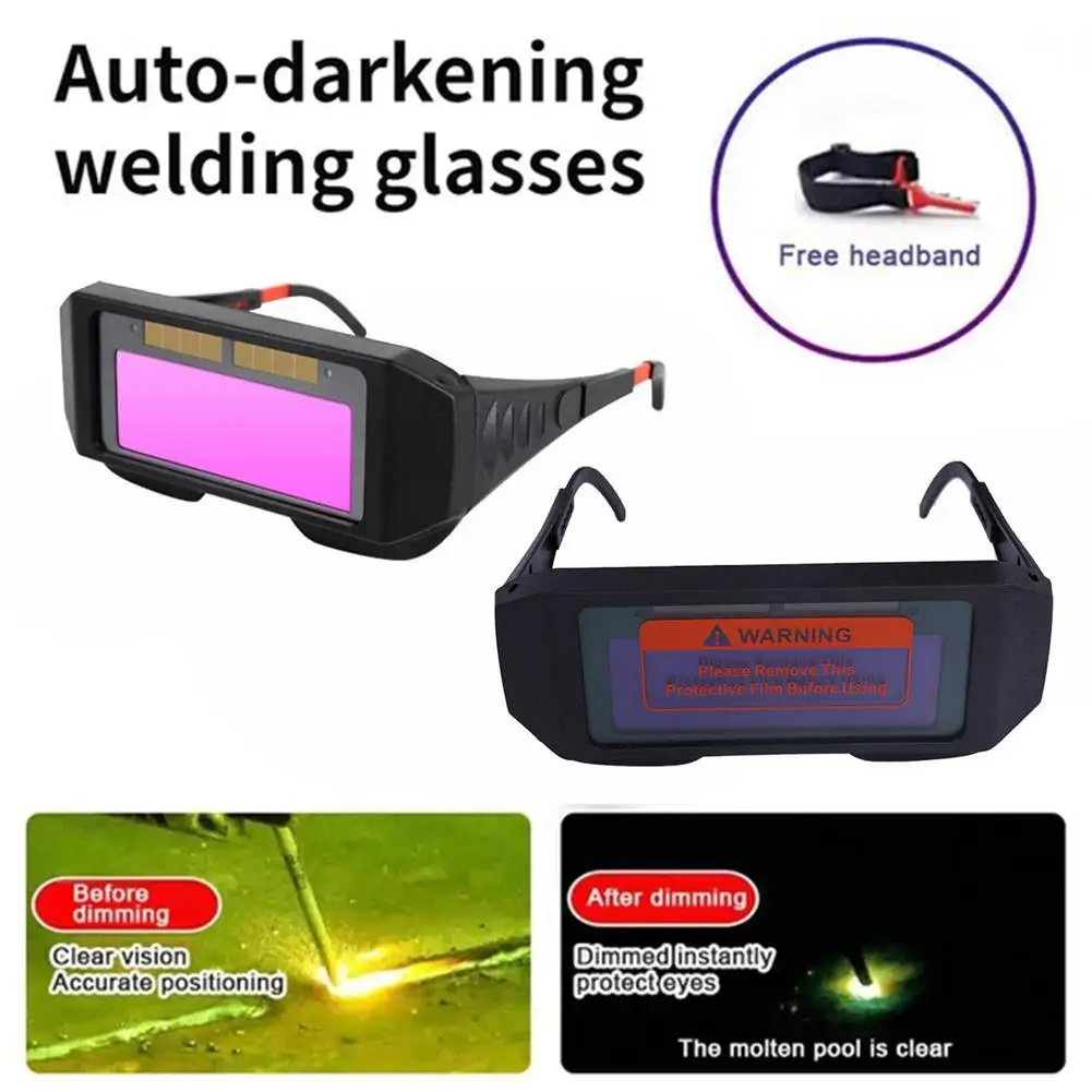 Automatic Dimming Welding Glasses Light Change Auto Darkening Anti-Eyes Goggle for Welding Masks EyeGlasses Accessories