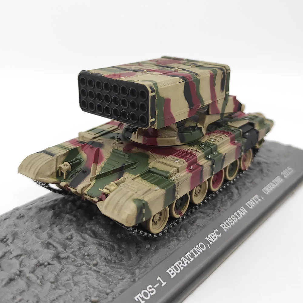 دييكاست سوليدو 1:72 مقياس TOS-1 ضوء درع قاذفة الصواريخ خزان سبيكة نموذج تحصيل لعبة هدية تذكارية العرض