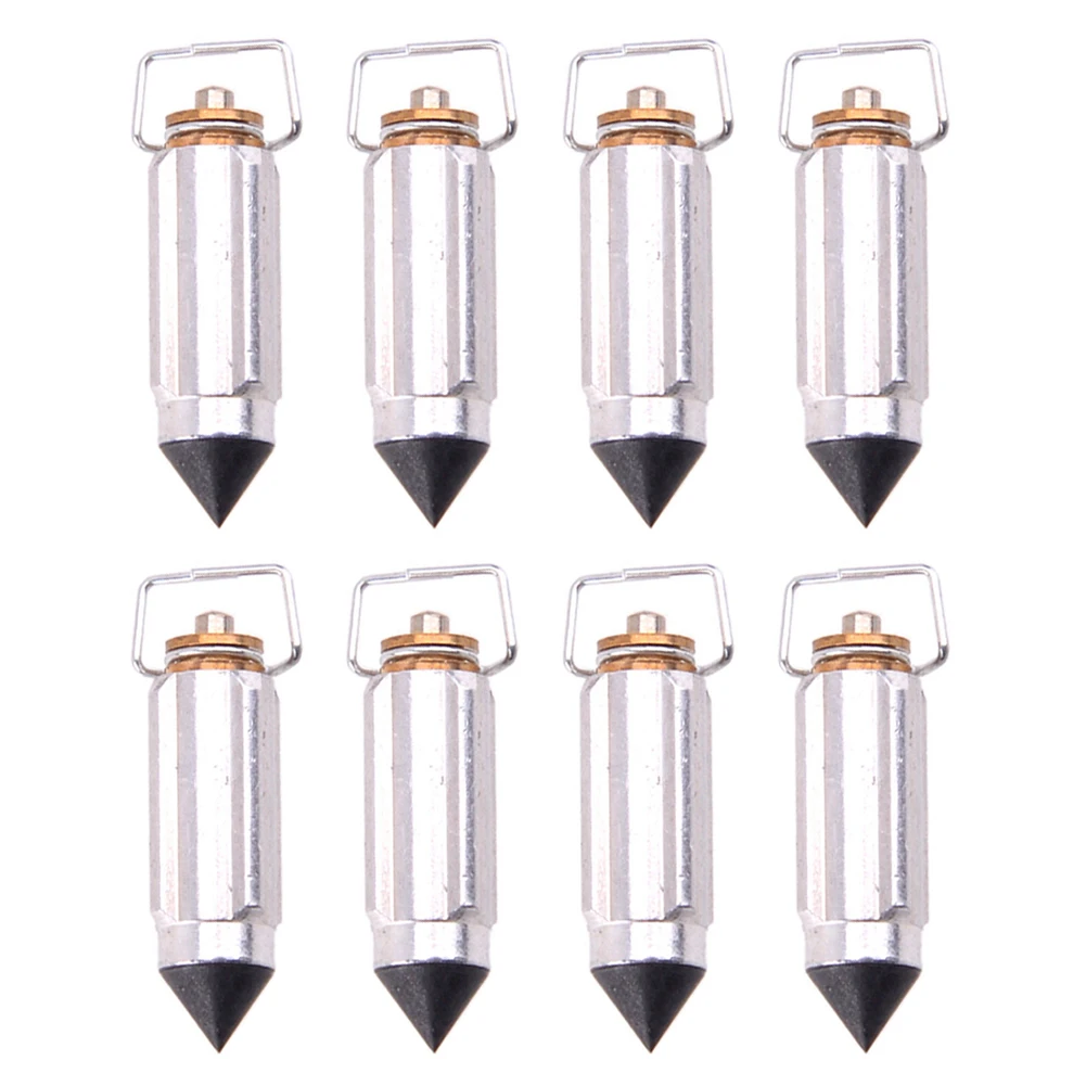 Carburetor Parts Float Needles Car Exterior Accessories 8pcs Automotives Metal Replacement Silver Valve Needle